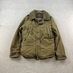 Vintage Abercrombie Fitch B9 Sherpa Lined Parka Jacket Men's S Olive Military